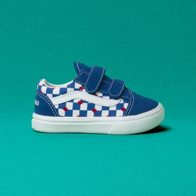 Vans Autism Awareness ComfyCush Old Skool V - Çocuk Spor Ayakkabı (Mavi)